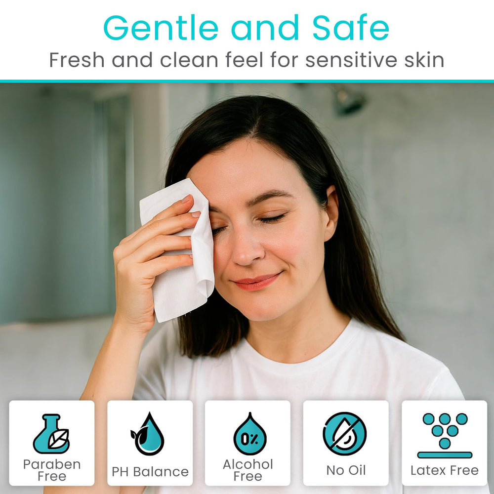 Vive unscented label highlighting gentle care for sensitive skin.