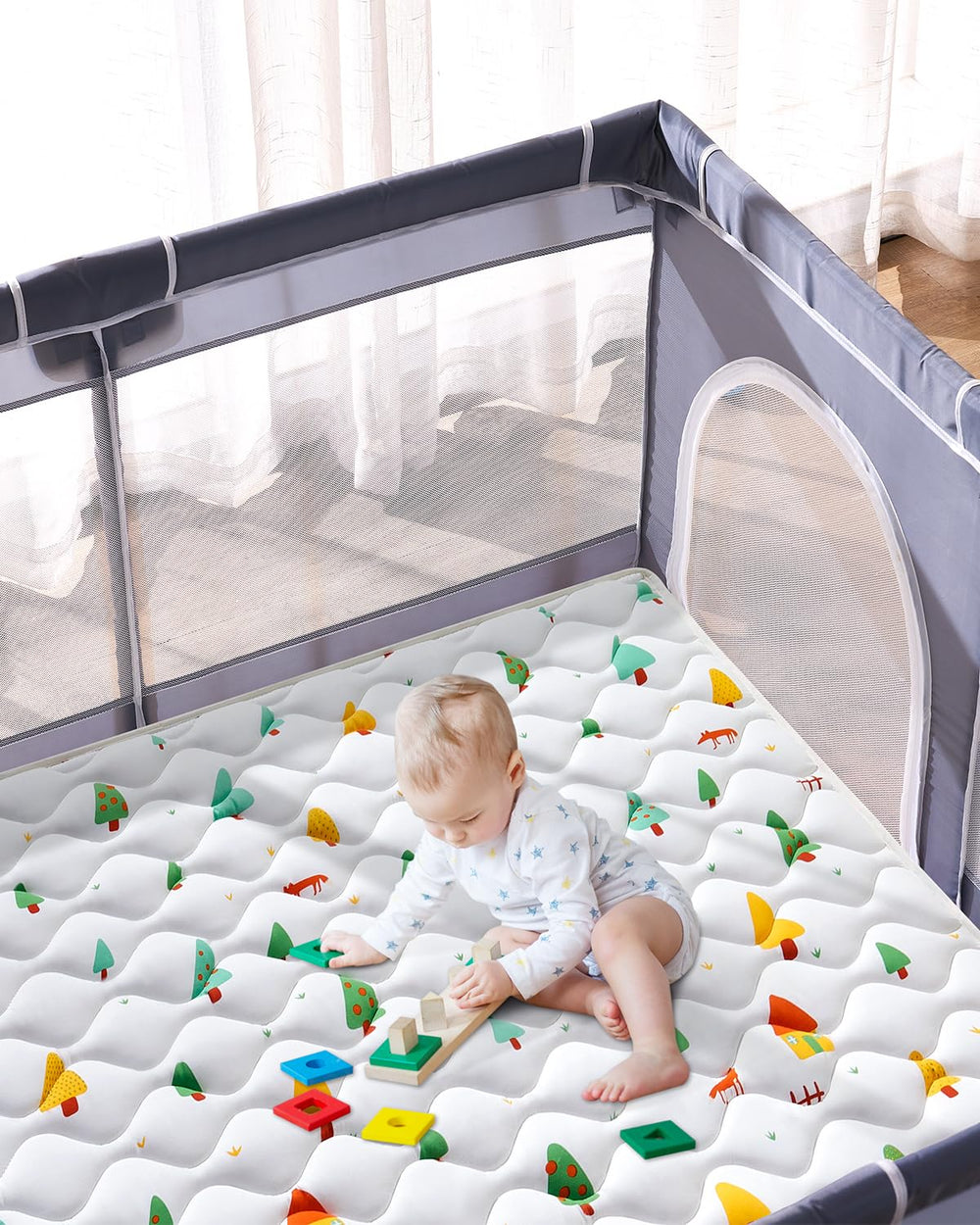VIVIDVIBEBEARPAS machine-washable-mat ready for quick cleaning.