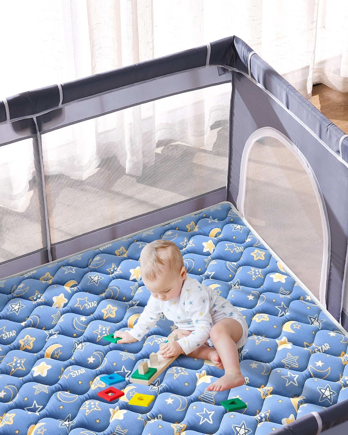 Machine-washable VIVIDVIBEBEARPAS mat for quick cleanup after spills