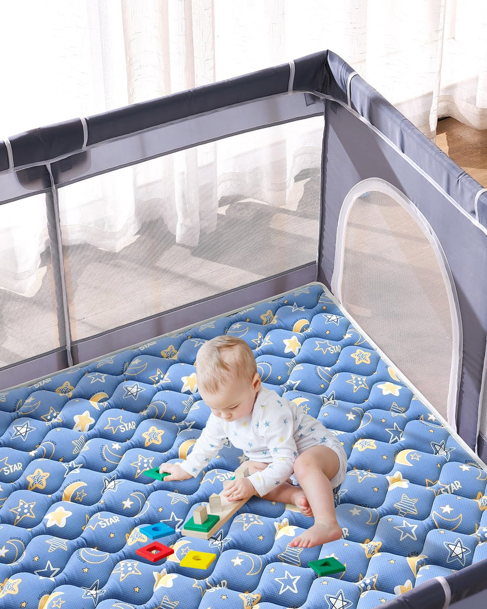 Machine-washable VIVIDVIBEBEARPAS mat for quick cleanup after spills