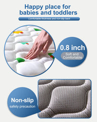 VIVIDVIBEBEARPAS non-slip-diamond-texture enhances grip on hard floors.