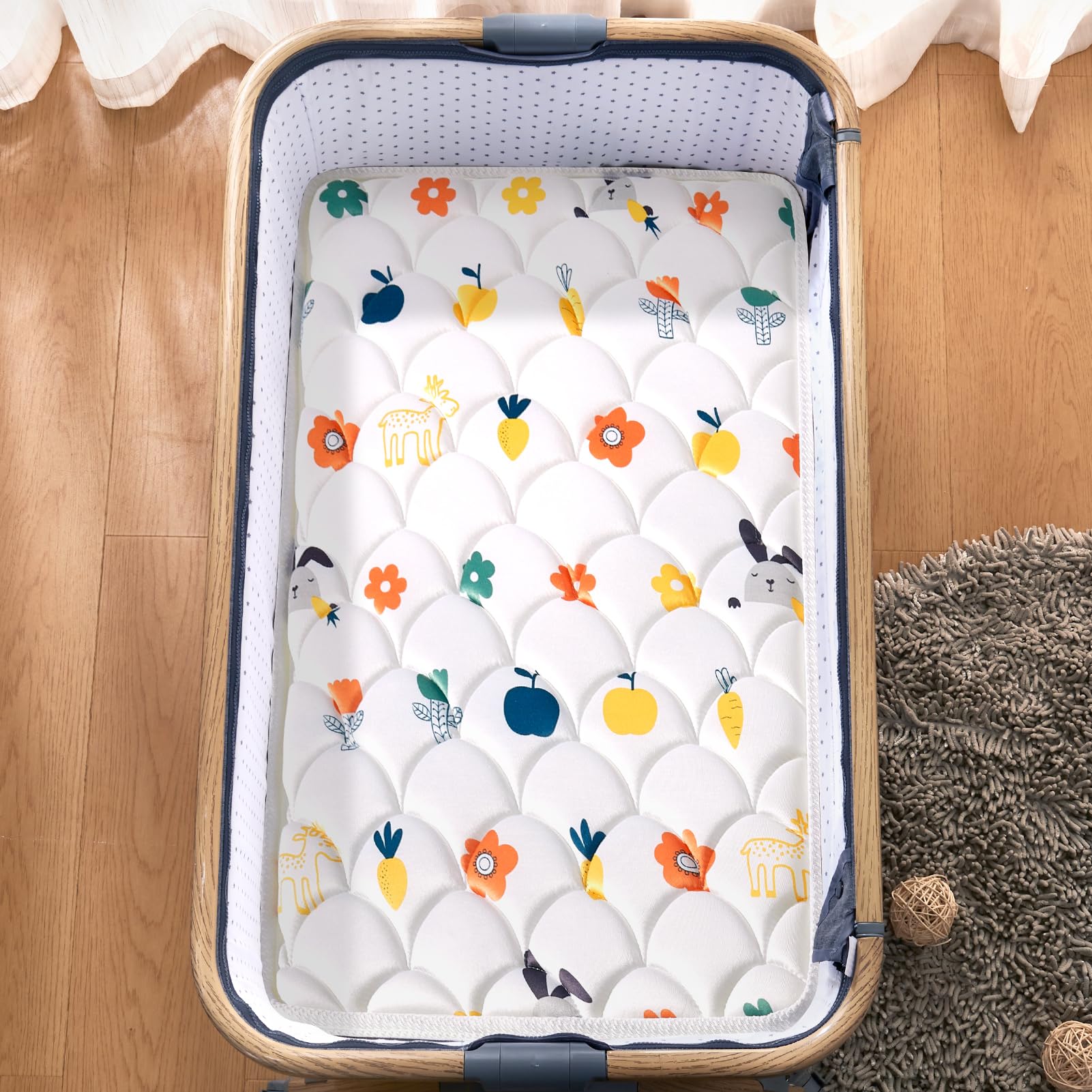 VIVIDVIBEBEARPAS quiet design minimizes nap disturbances.