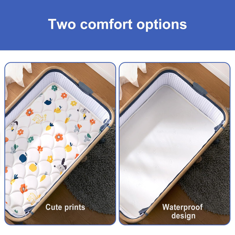 VIVIDVIBEBEARPAS quiet mattress design for undisturbed naps for baby and caregiver.