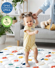 VIVIDVIBEBEARPAS soft microfiber fabric for cozy crawling sessions.