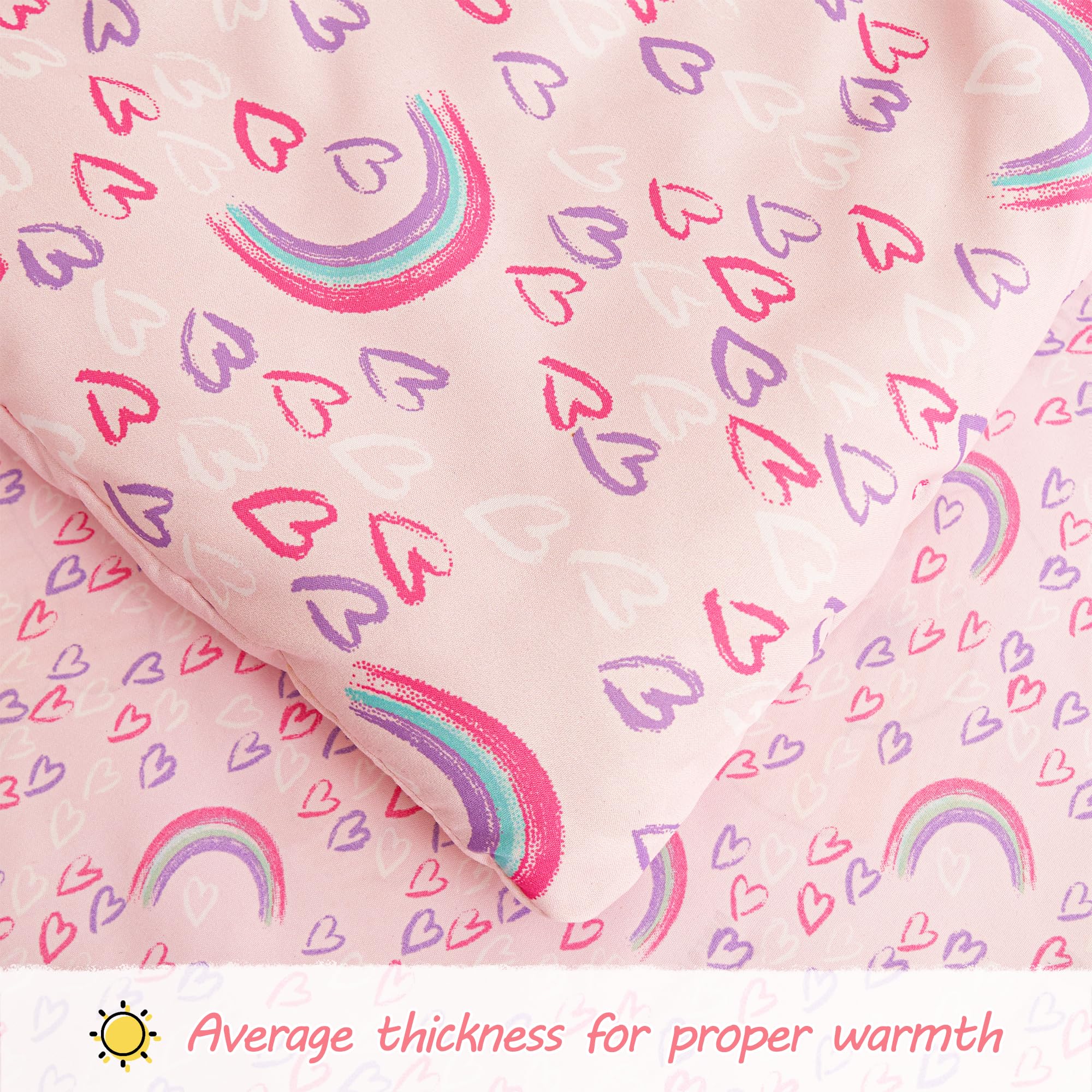 Viviland 4-piece toddler bedding in bag emphasizes easy gifting and setup