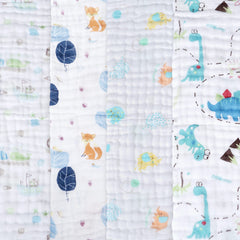 Viviland six-layer cotton burp cloth highlights strong absorption for drool and spills.