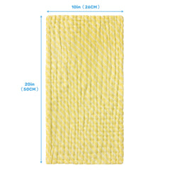 Viviland burp cloths used as bath towels for gentle skin care