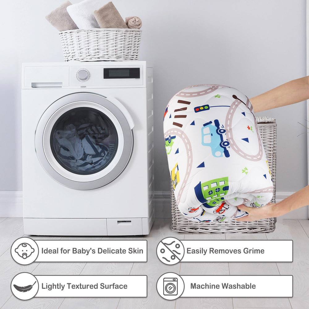 Viviland mat is machine washable for busy households