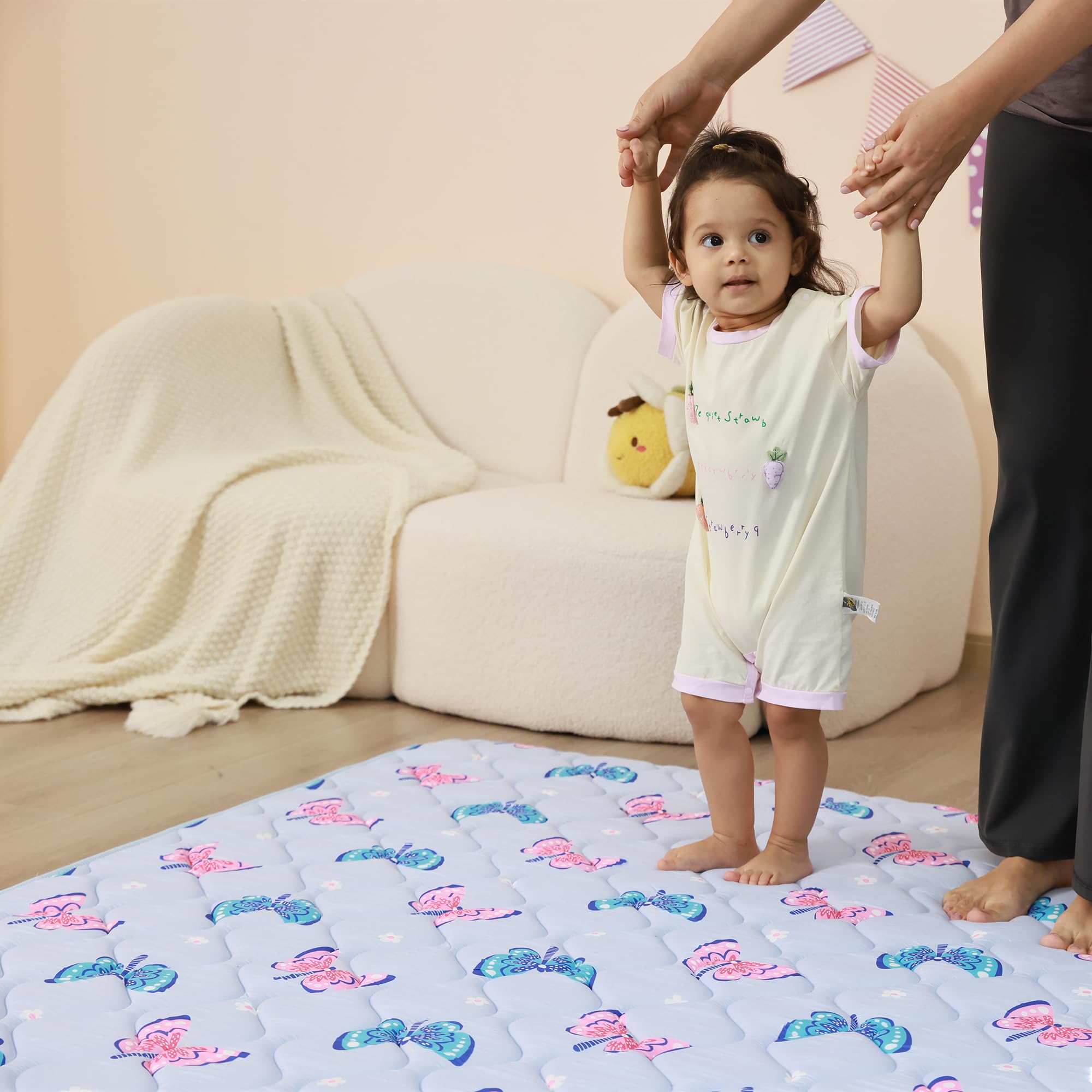 Viviland Baby Play Mat vacuum-packed packaging and expansion