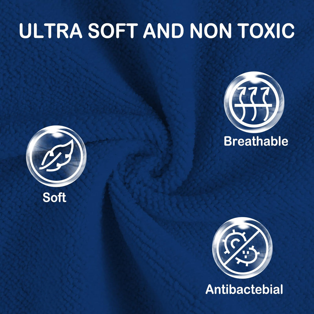 Closeup of Viviland washcloth showing highly absorbent rayon fibers.