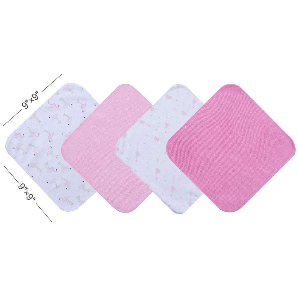 Viviland 24-pack baby washcloths come in colorful neutral patterns