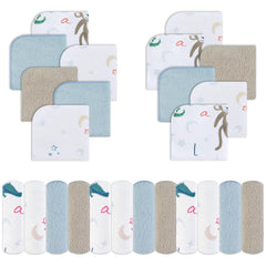 Viviland baby washcloths 24-pack with soft touch for gentle newborn cleansing.