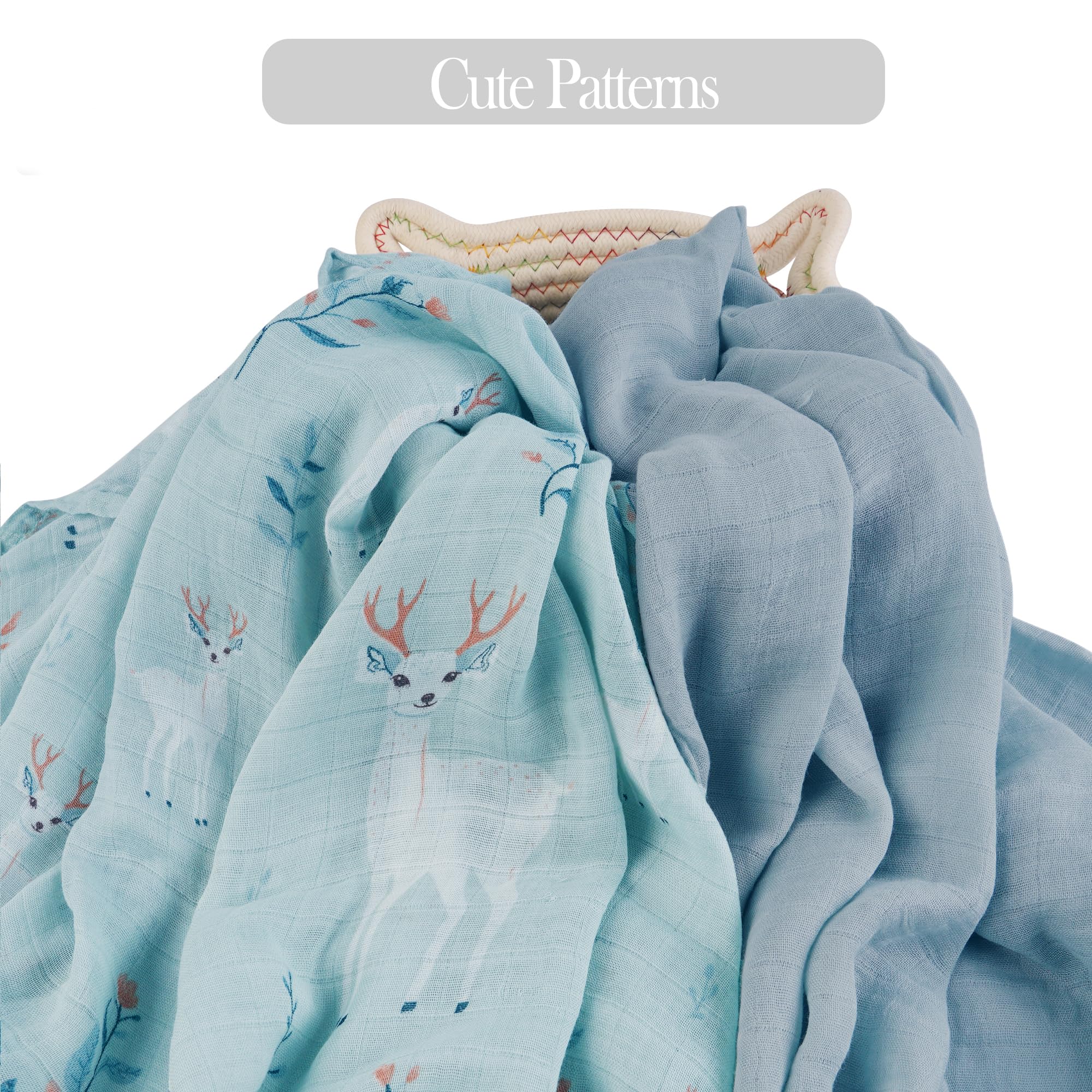Viviland deer swaddle blanket stroller cover shields sun.