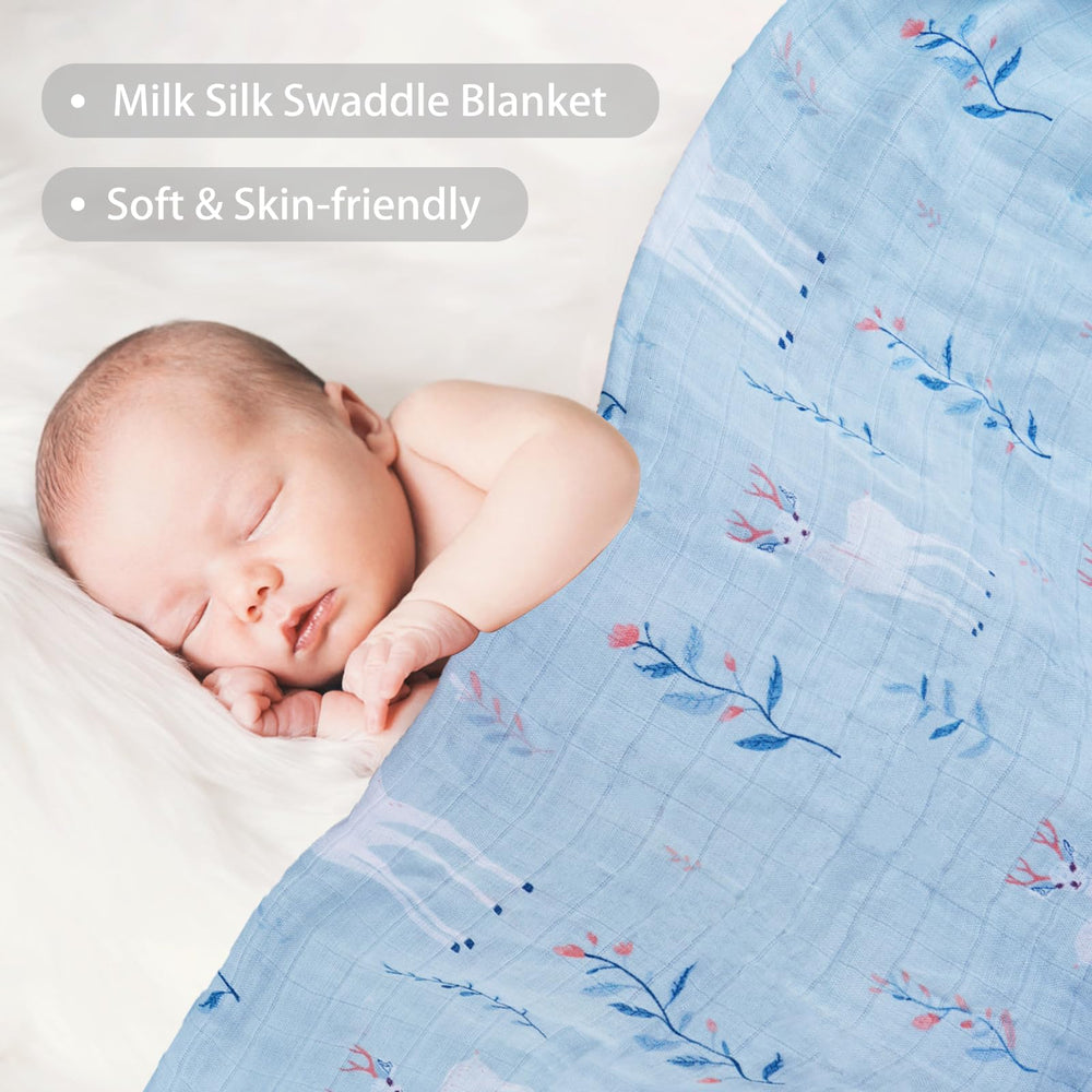 Viviland deer swaddle blanket tummy time soft surface.