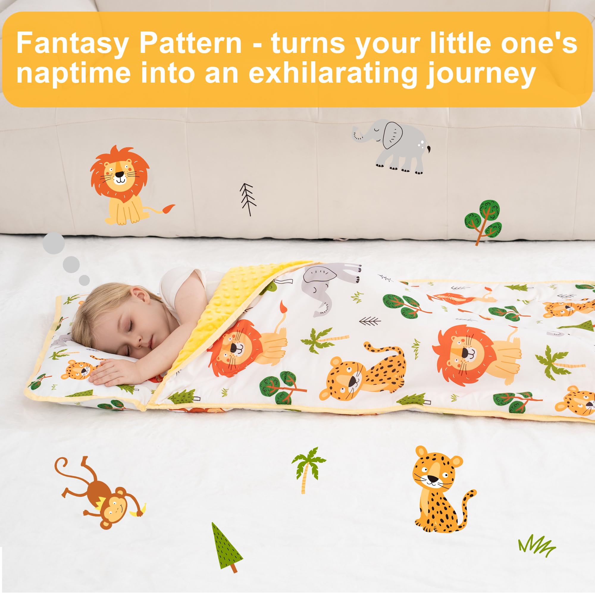 Viviland detachable pillow provides flexible nap setup.