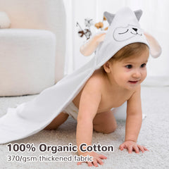 Viviland hooded towel with absorbent fabric delivering quick moisture pickup after bath.