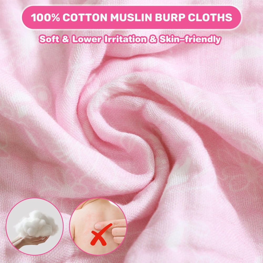 Versatile set meets bath time, burping, or wipe-down tasks.