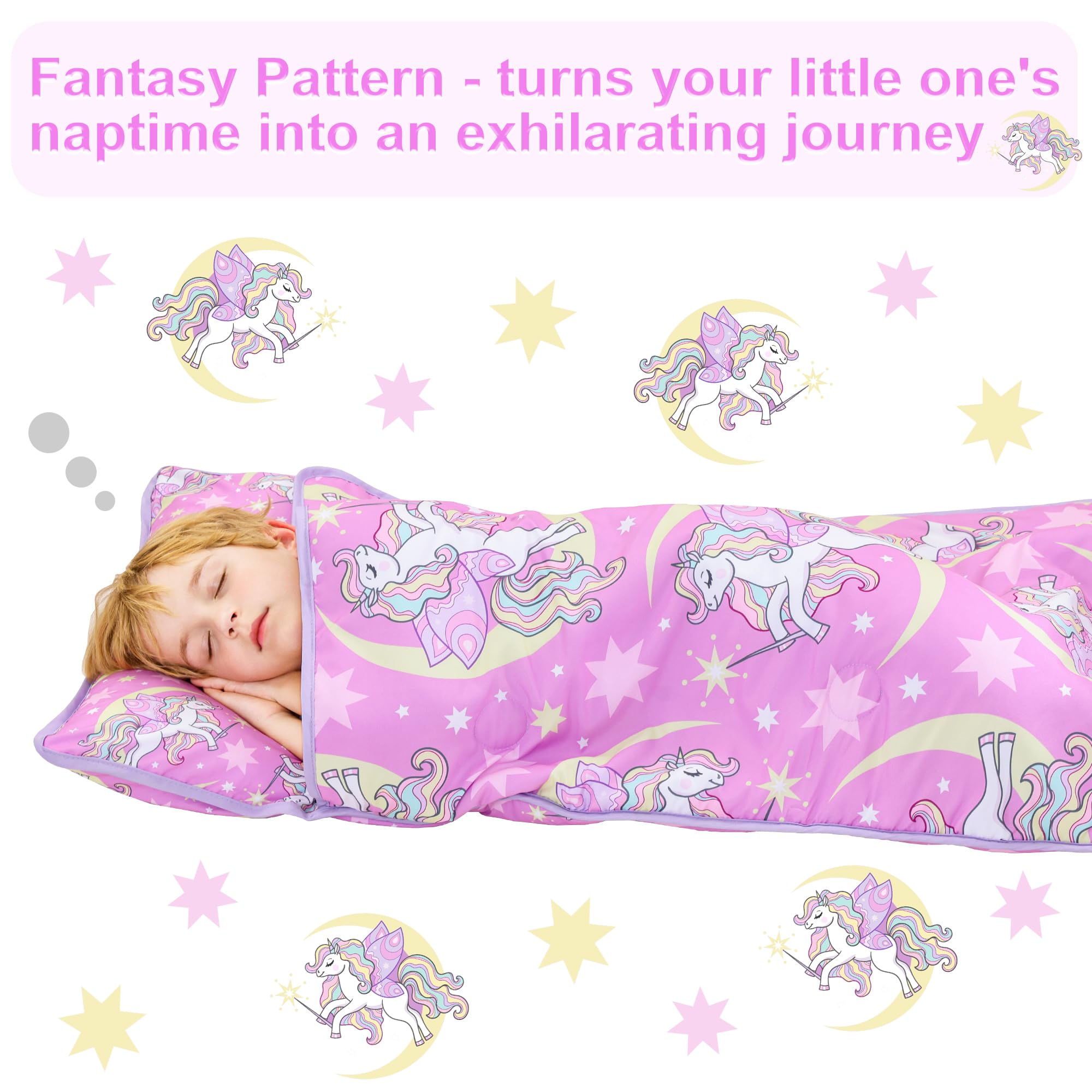 Viviland nap mat with soft minky dot blanket delivers gentle warmth for kids