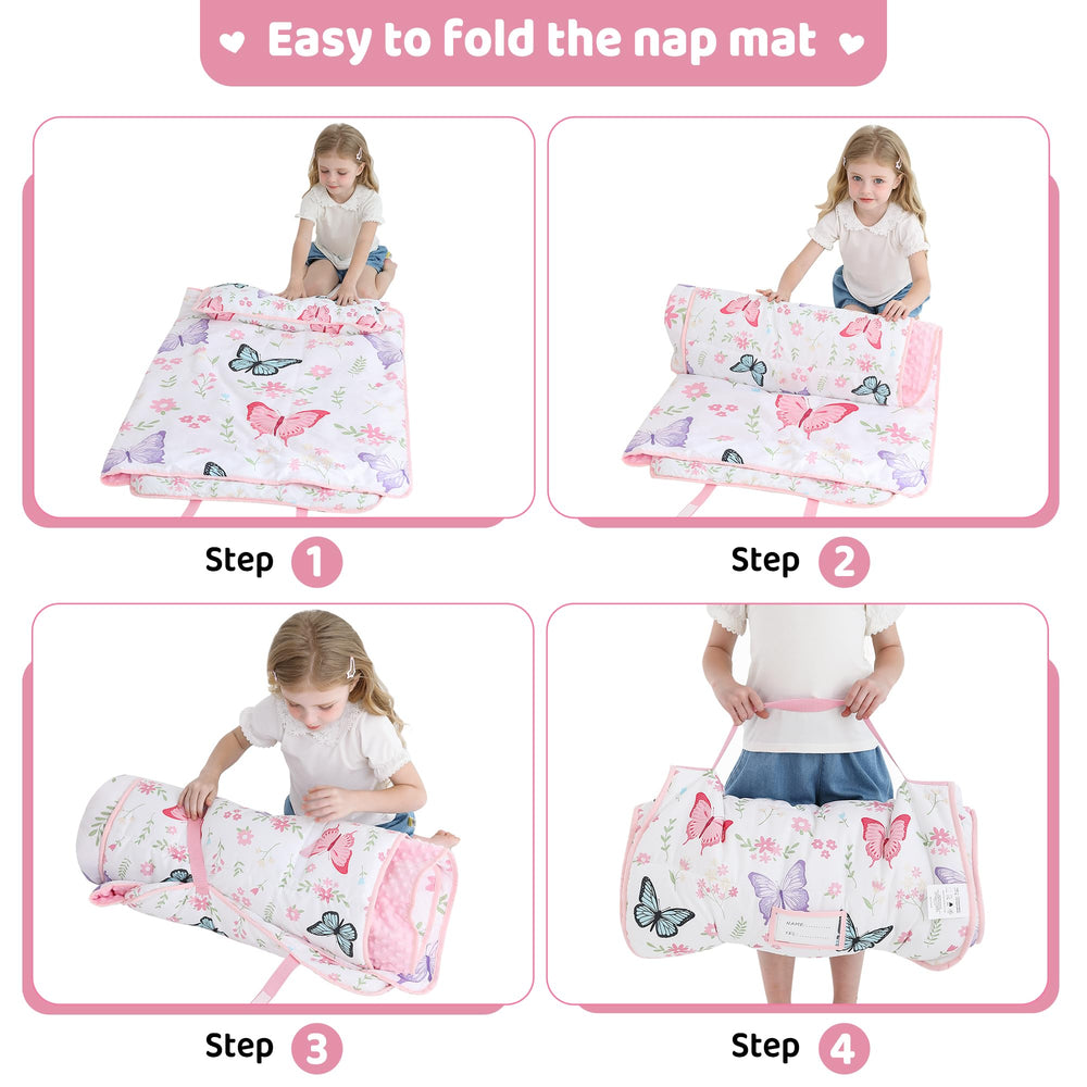 Viviland nap mat with built-in handles for easy transport.