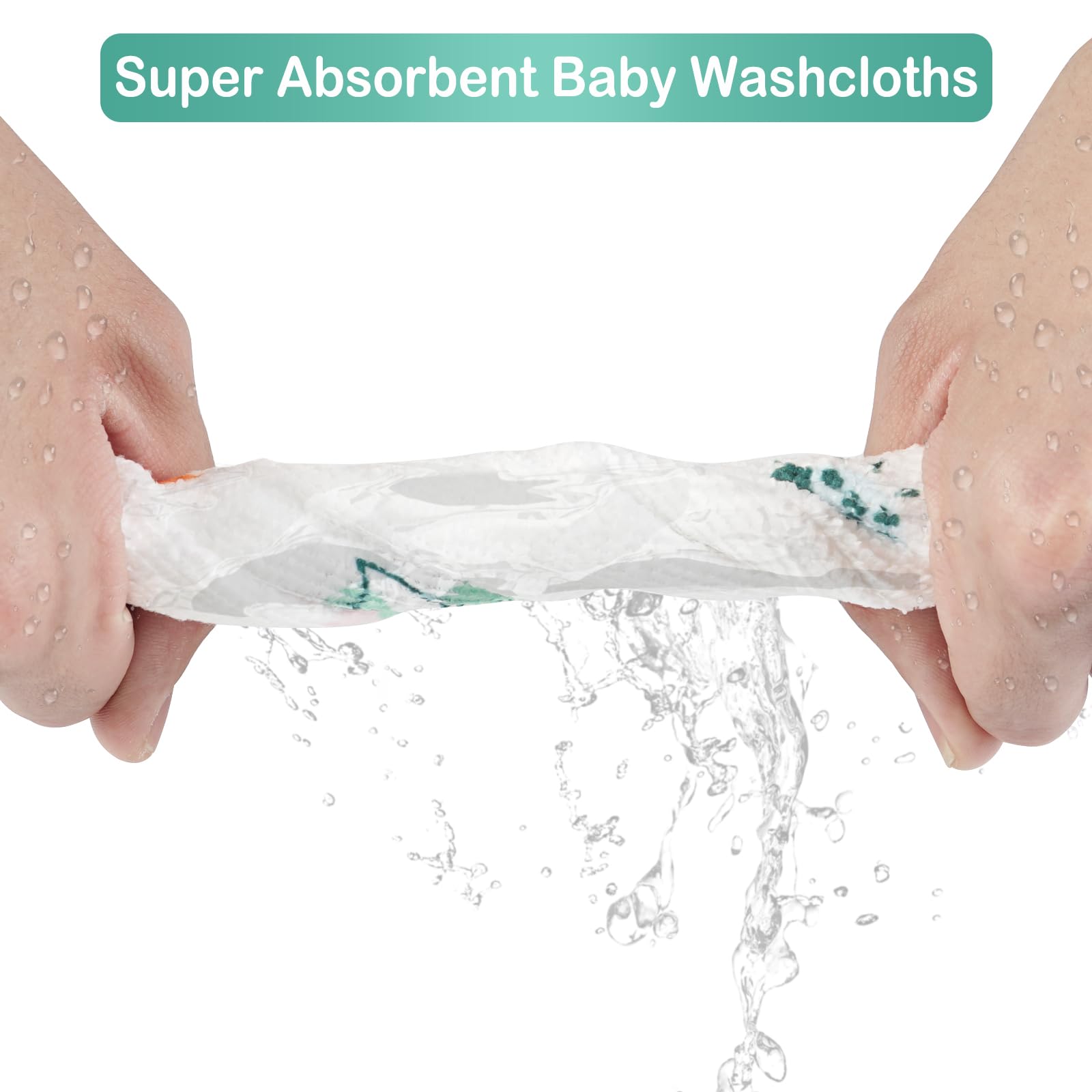 Viviland neutral-pattern washcloths brighten bath time for infants