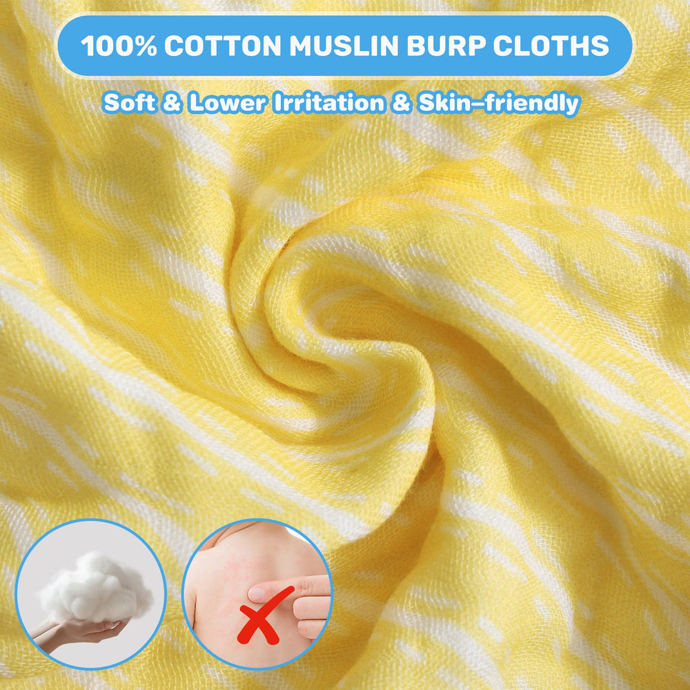 Viviland four-pack burp cloths ready for gifting and daily use