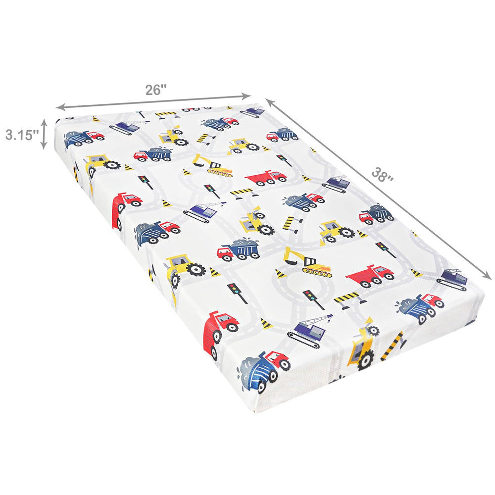Viviland Pack n Play mattress side view illustrating stable toddler support