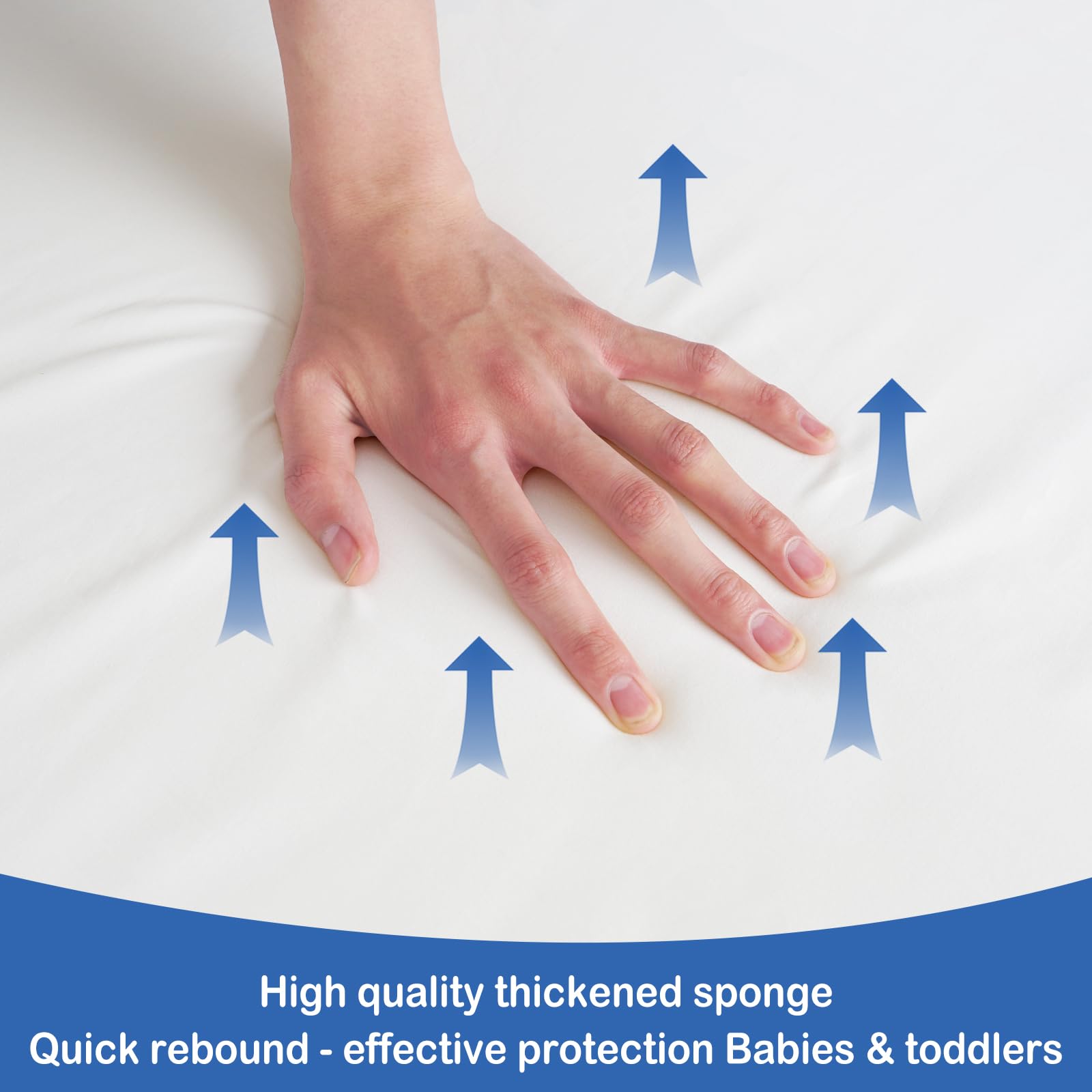 Inner protective cover preserves foam and guards against stains.