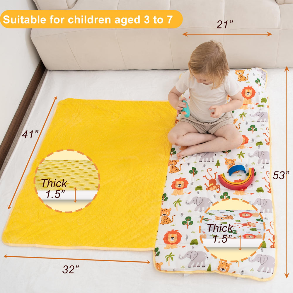 Viviland travel-nap-mat-setup supports on-the-go naps.