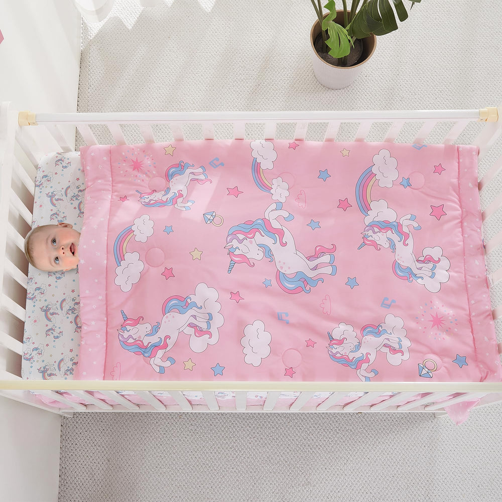 Viviland Unicorn nursery set makes a thoughtful baby gift.