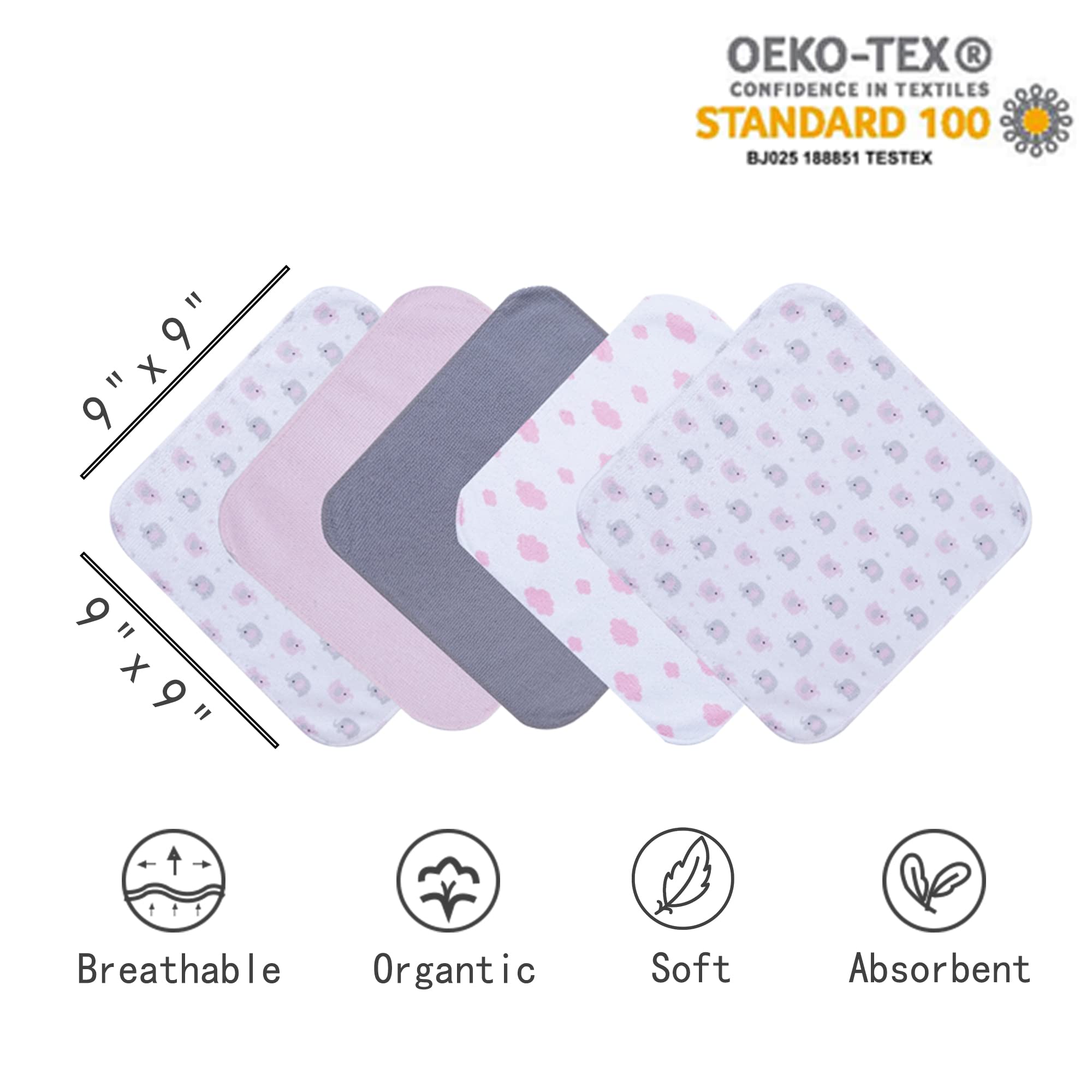 Close-up of superfine fiber washcloths highlighting plush softness.
