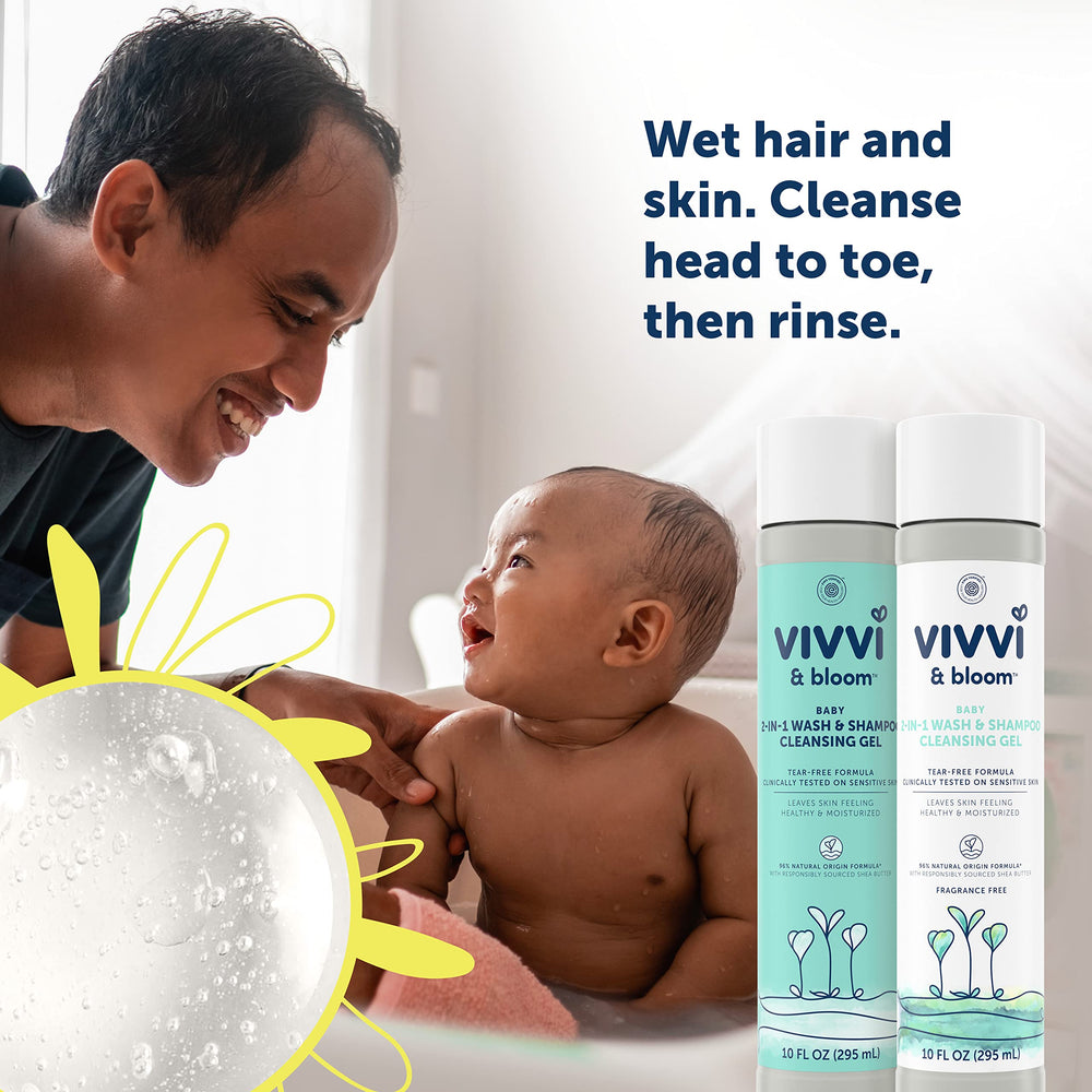 Vivvi & Bloom tear-free formula close-up for eyes-safe bath time