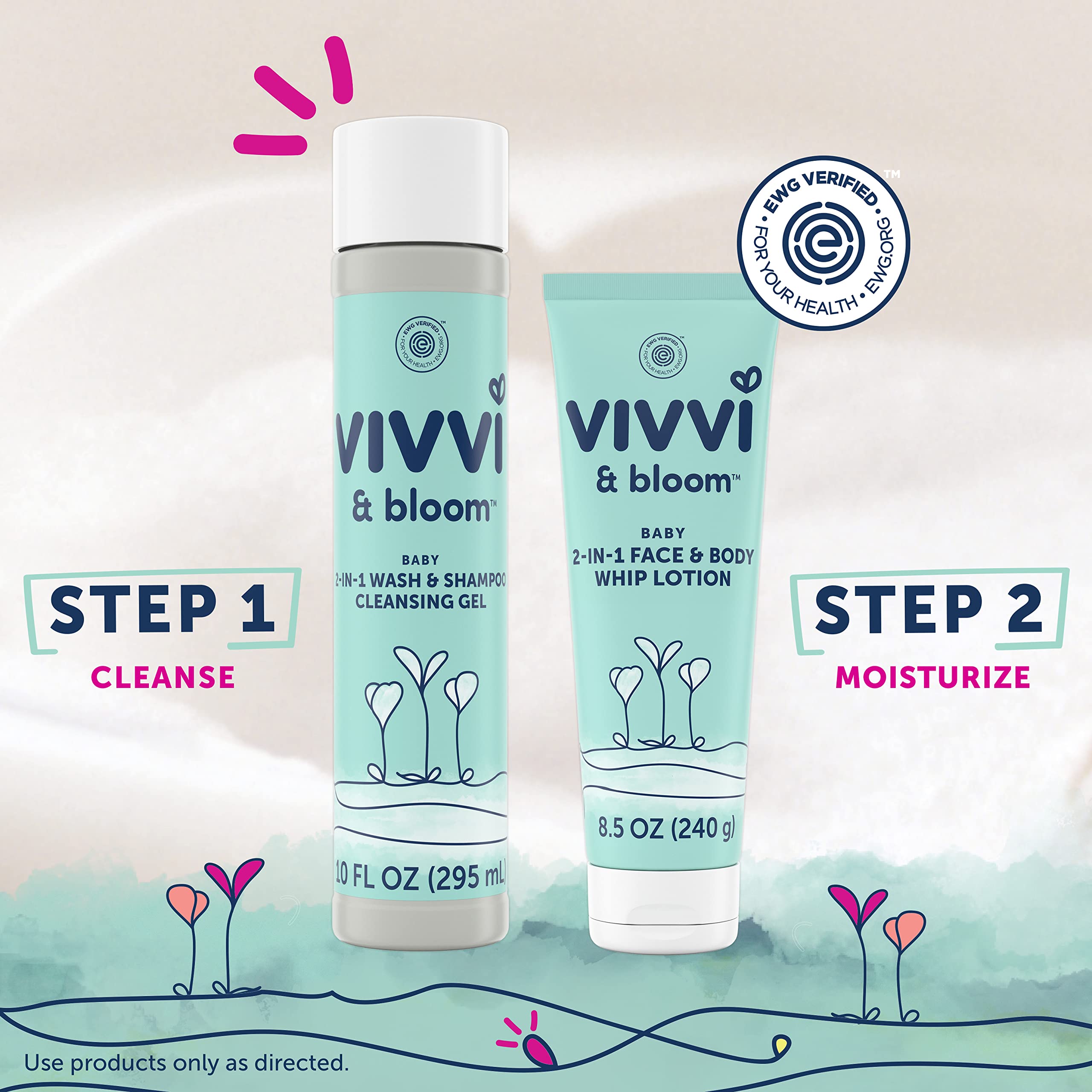 Vegan hypoallergenic Vivvi & Bloom lotion for babies