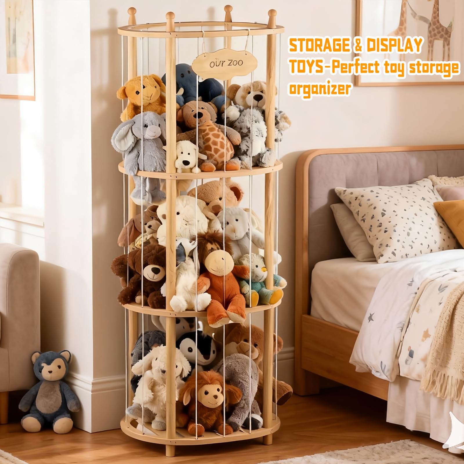 Viyuse nursery corner display blends into decor with open shelving