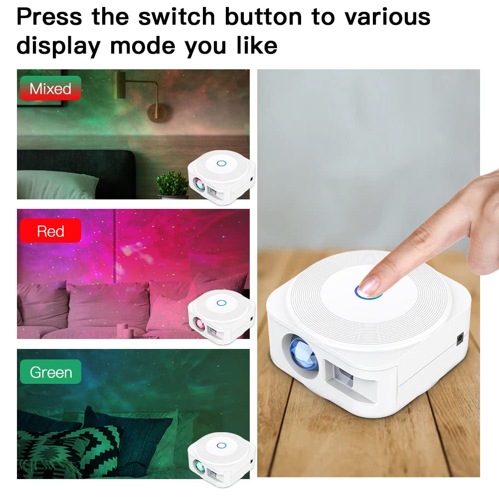 V JULES.V Galaxy projector suits bedrooms, game rooms, or home theaters.