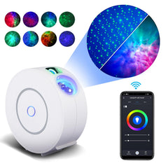 V JULES.V Galaxy Projector app control for easy brightness and color adjustments.