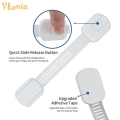 Vkania locks use durable ABS and TPE for long-lasting home safety.