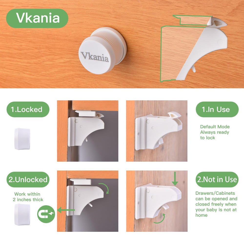 Vkania kitchen and bathroom cabinets usage for safety and order