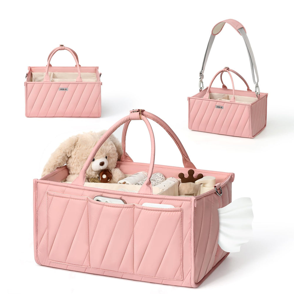 VKSAO Diaper Caddy top view shows compact nursery storage