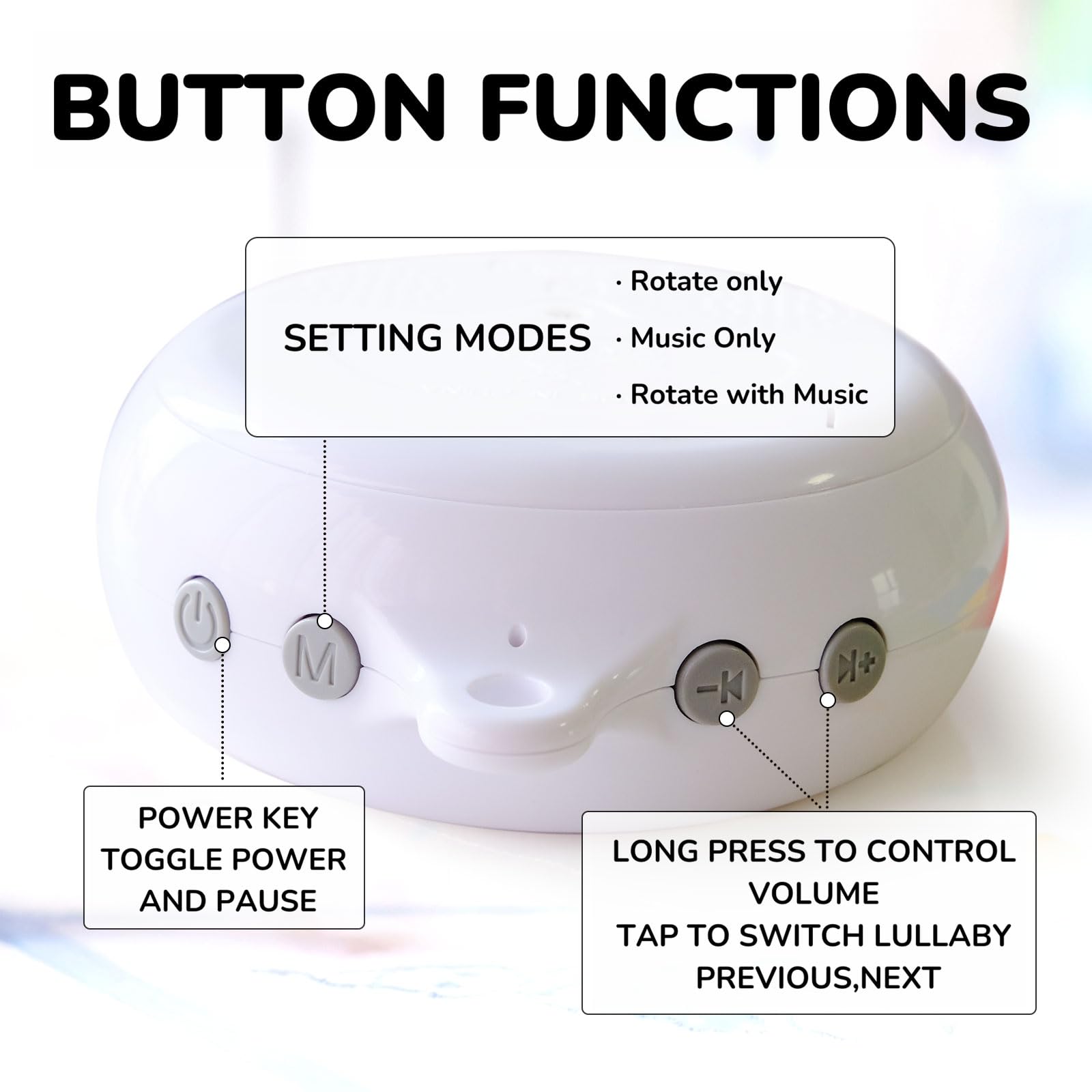 Vlokup mobile auto-off timer saves battery and prevents overstimulation.