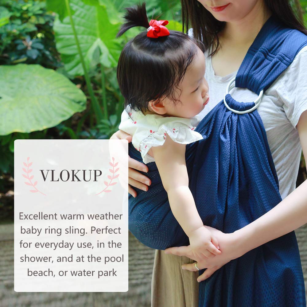 Vlokup aluminum-ring sling provides easy adjustment for a secure high-chest hold.