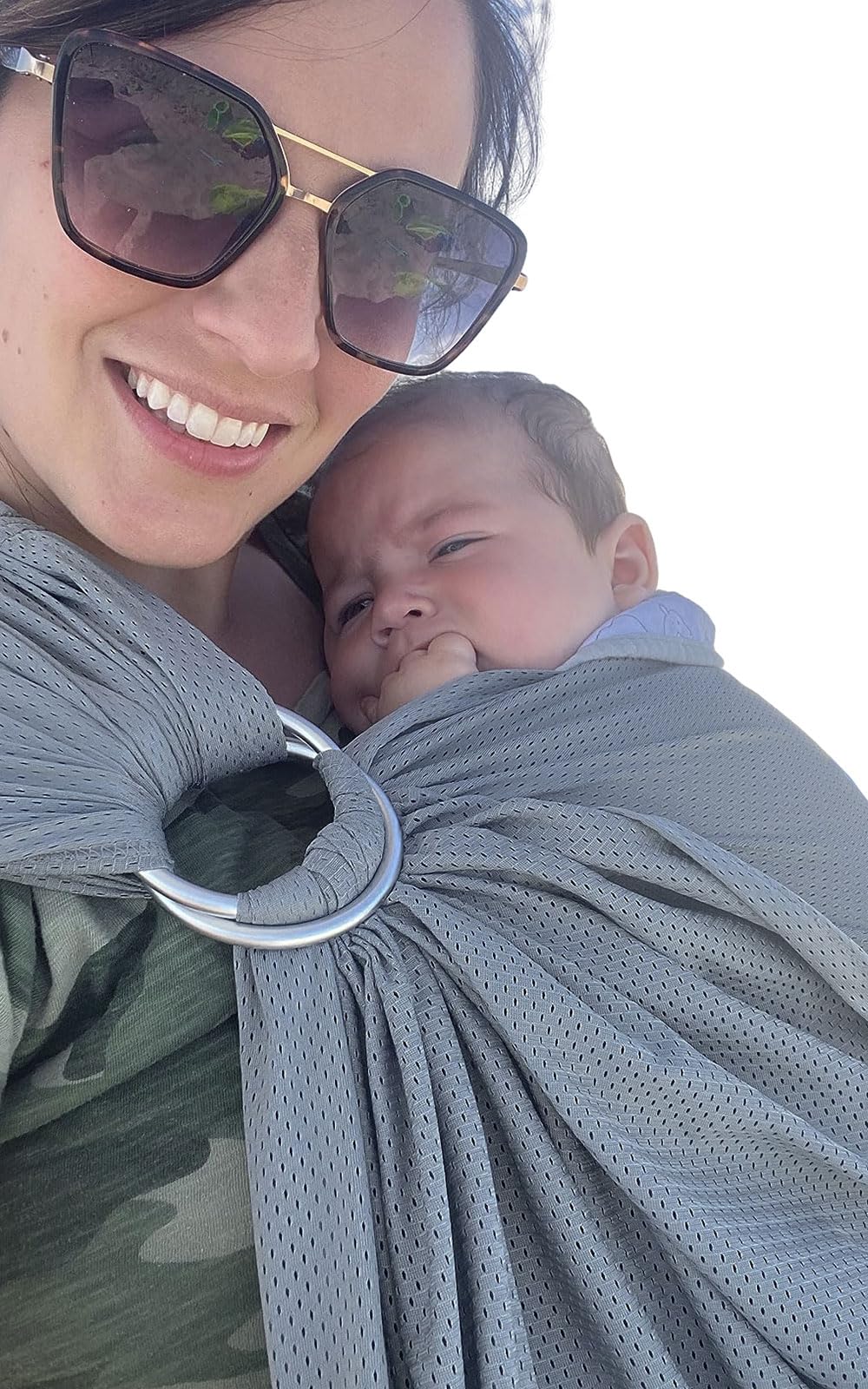 Vlokup baby water ring sling featuring breathable mesh for comfortable summer wear.