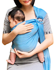 Vlokup baby water ring sling carrier closeup showcases adjustable fit for water-friendly carrying.