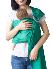 Vlokup baby water ring sling carrier in mesh close-up showing breathable fabric for water play