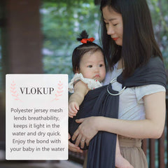 Vlokup sling drying quickly demonstrates practical, breezy pool-side use.