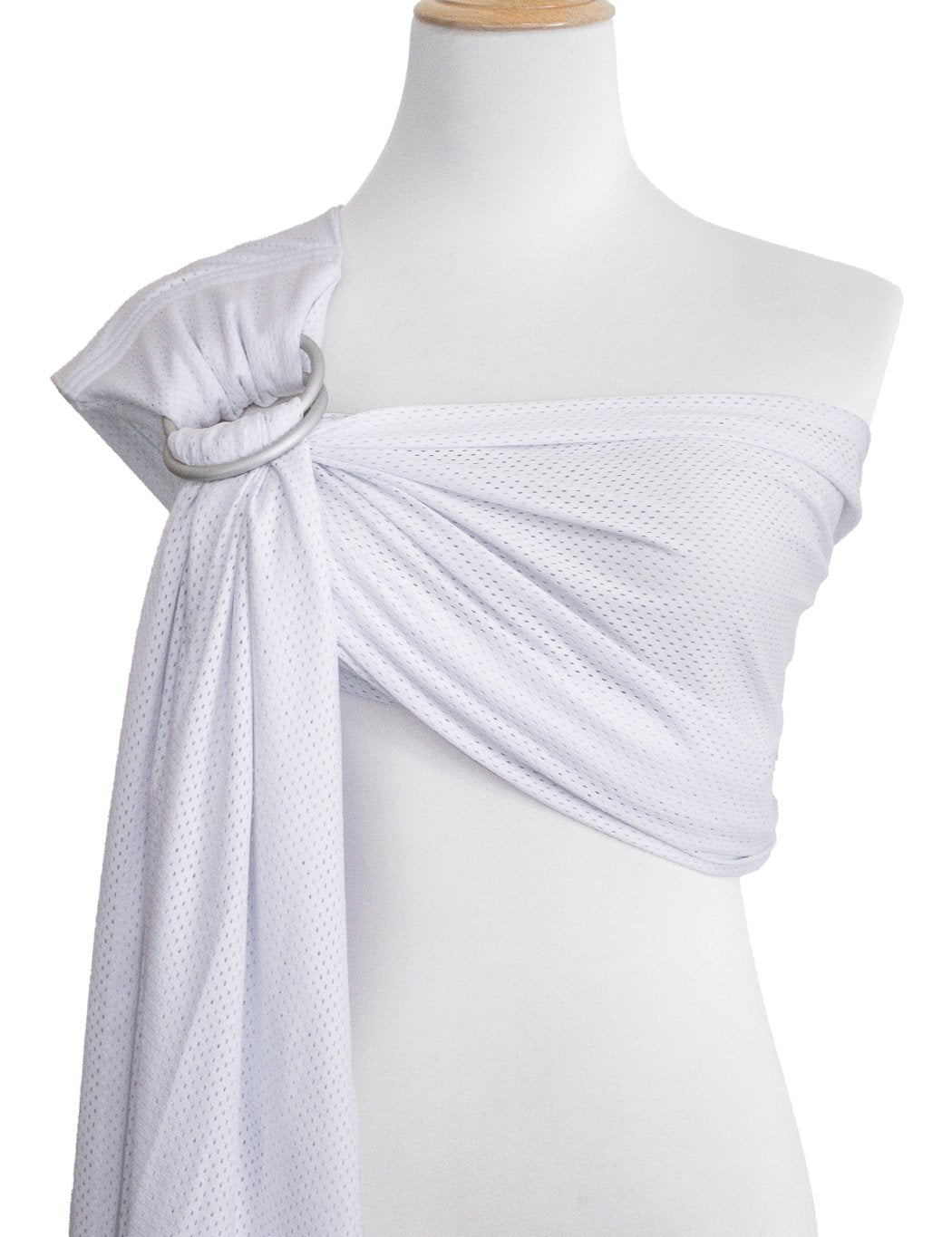 Vlokup Baby Water Ring Sling Carrier shows a comfortable shoulder fit for pool days