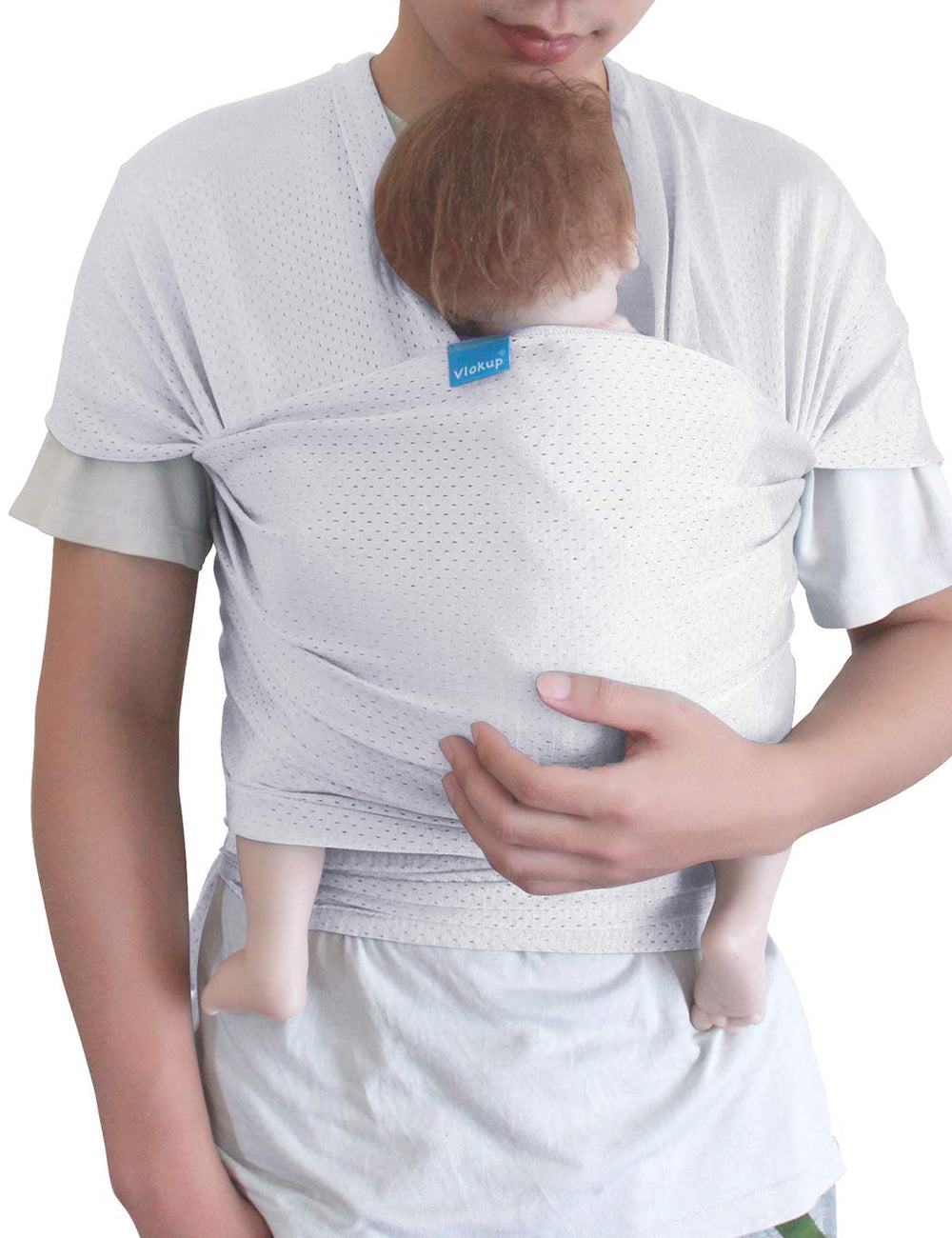 Vlokup baby wrap pool use shows quick-dry mesh for water days.