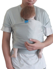 Vlokup baby wrap sling close-up showing snug embrace for baby comfort