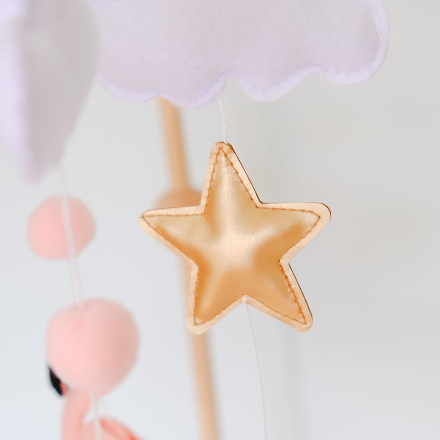 Vlokup flamingo dream soft mobile offers gentle movement for visual interest.