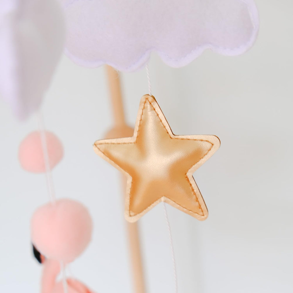 Vlokup flamingo dream soft mobile offers gentle movement for visual interest.