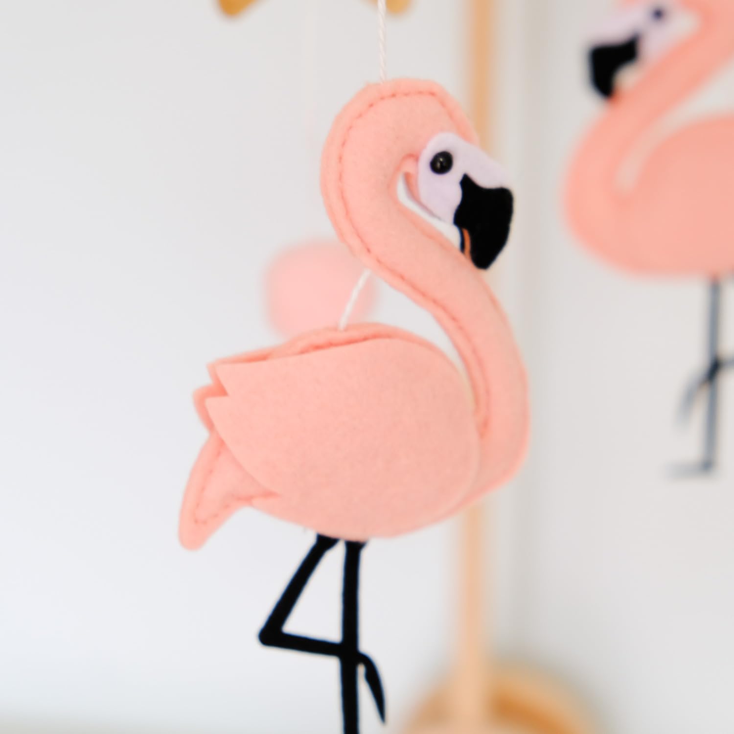 Vlokup flamingo pack-n-play mobile travels easily for on-the-go setups.